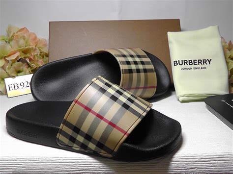 saks burberry slides|Burberry slides for sale.